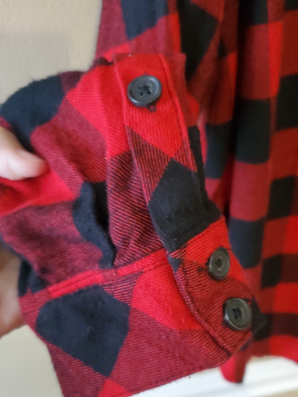 Torrid Lizzie Button Up Shirt In Red And Black Buffalo Check Size 1X - Picture 5 of 10